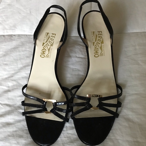 ferragamo black heels